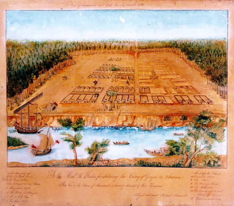 Первый запланированный город в Америке, Саванна, штат Джорджия, был основан в 1733 году