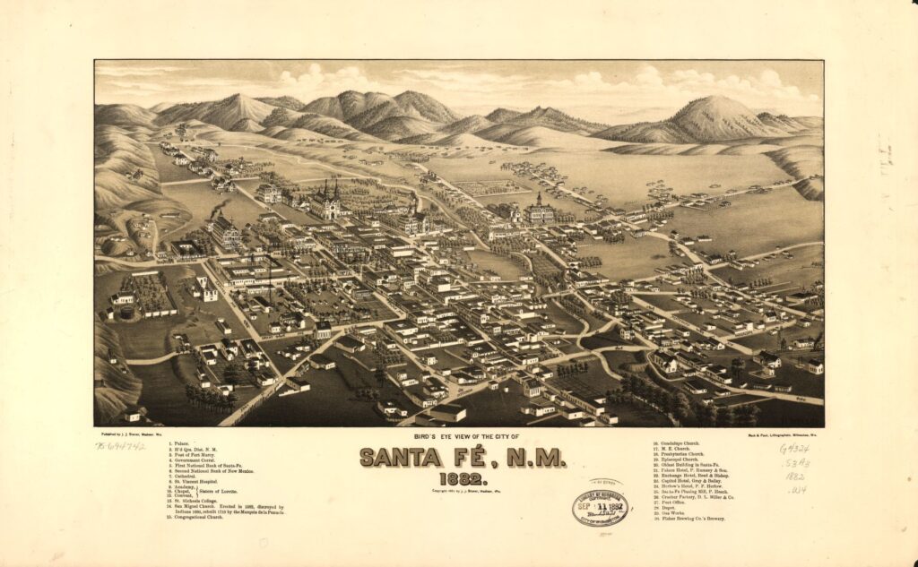 Второй по возрасту город США - Санта-Фе, штат Нью-Мексико, основанный в 1607 году