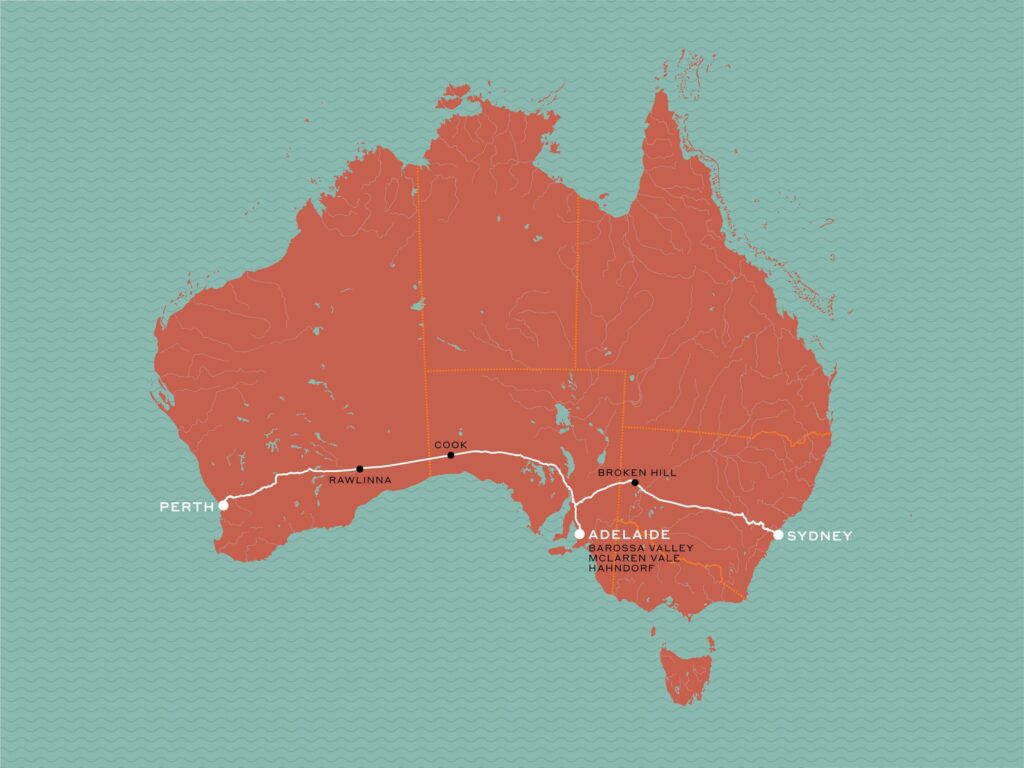 Между Сиднеем и Пертом проходит самая длинная в мире железная дорога