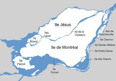 Монреаль - самый большой из более чем 200 островов архипелага Хочелага