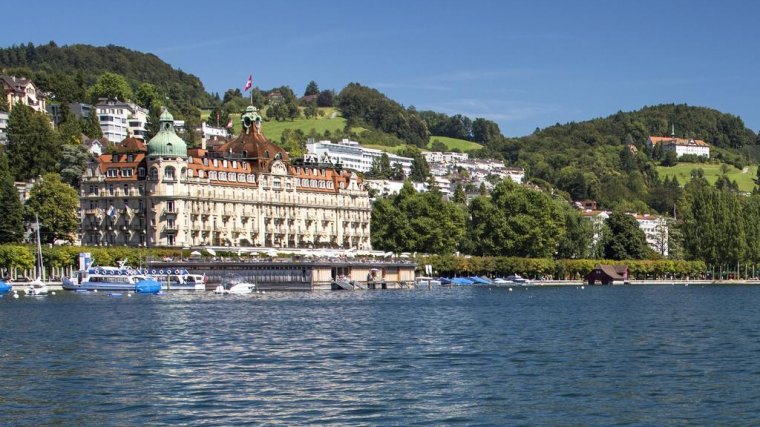 Lucerne Palace, Lake Lucerne, Switzerland | 10 most beautiful lakeside hotels