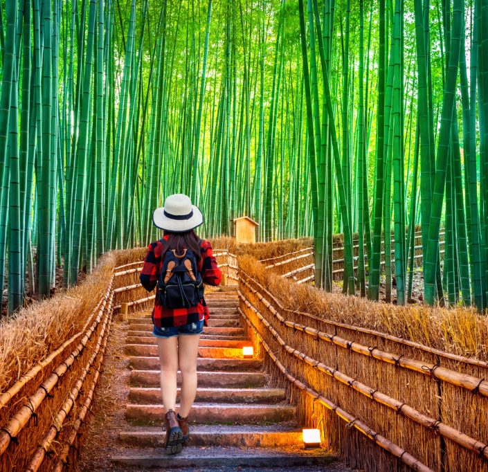Бамбуковый лес Арасияма, Япония