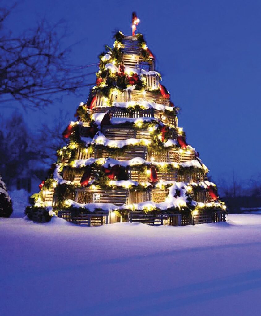 Рождественская елка из ловушке для омаров: Кеннебанкпорт, Мэн