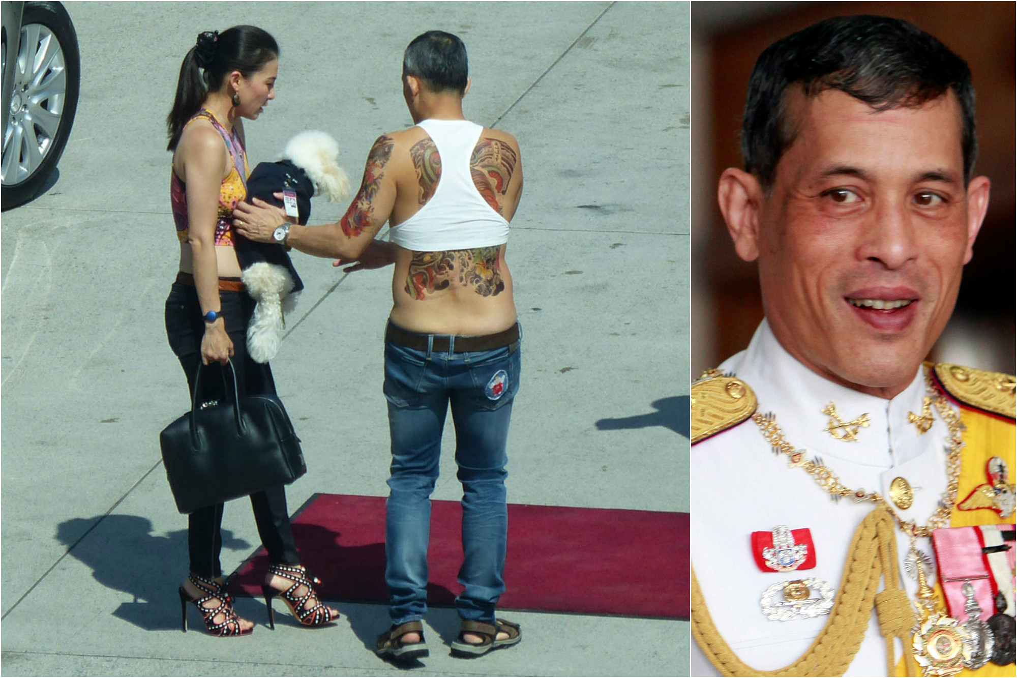 король тайланда с любовницами