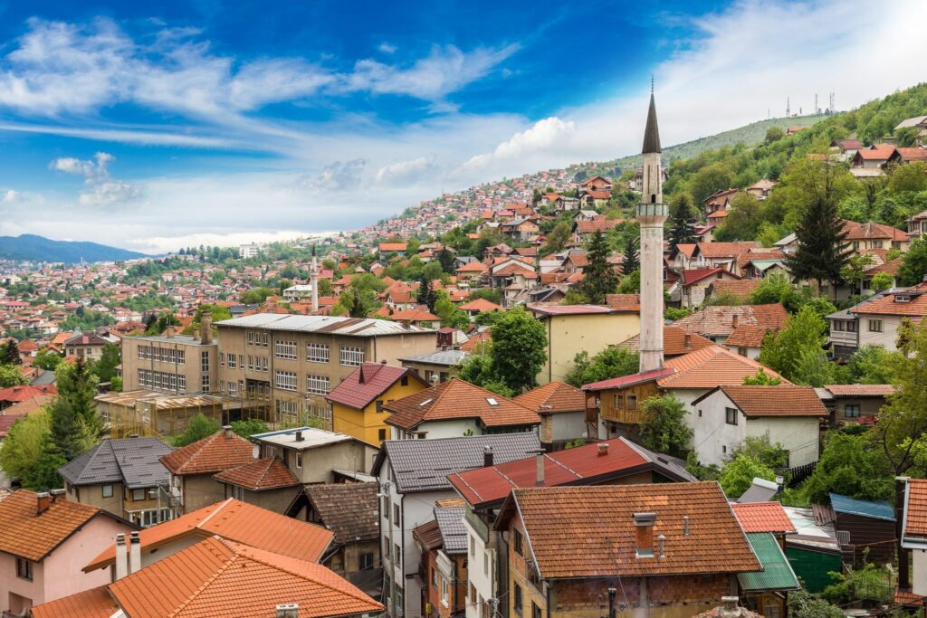 Город Сараево - это столица Боснии и Герцеговины