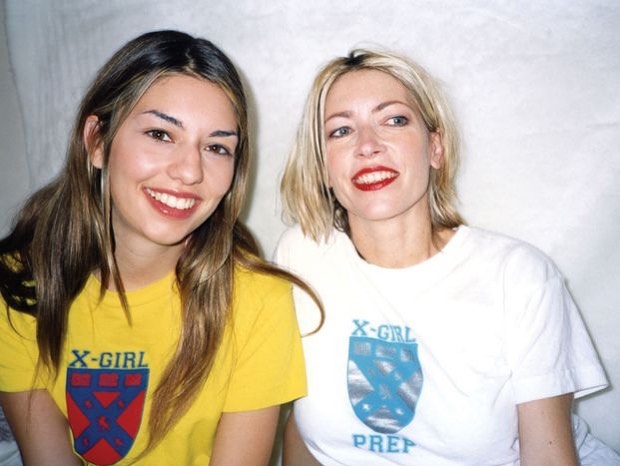С Софией Копполой на показе "X-Girl", 1994