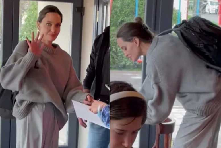 Анджелина Джоли неожиданно приехала в Украину