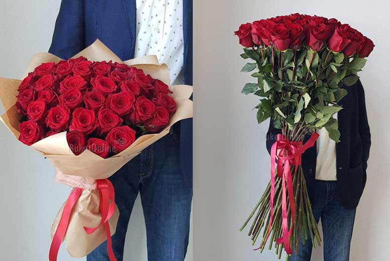 Самые красивые красные розы с доставкой по Москве