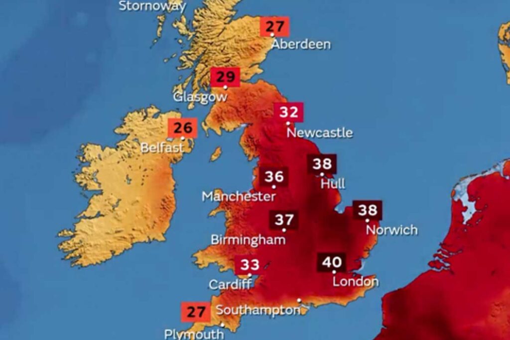 2022 год - самый жаркий в Великобритании