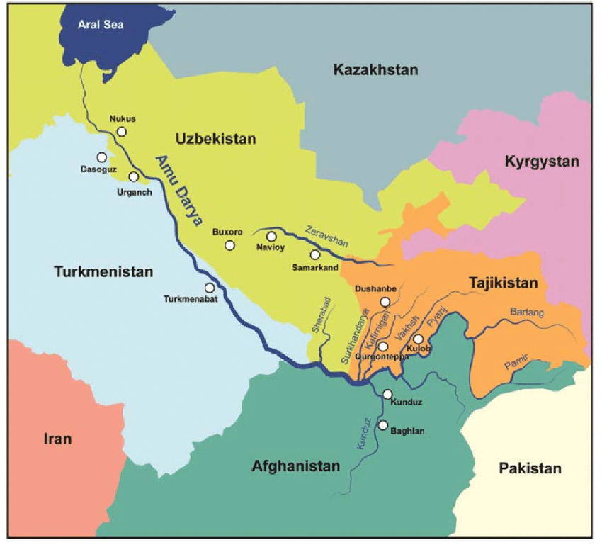Амударья - крупнейшая река Центральной Азии