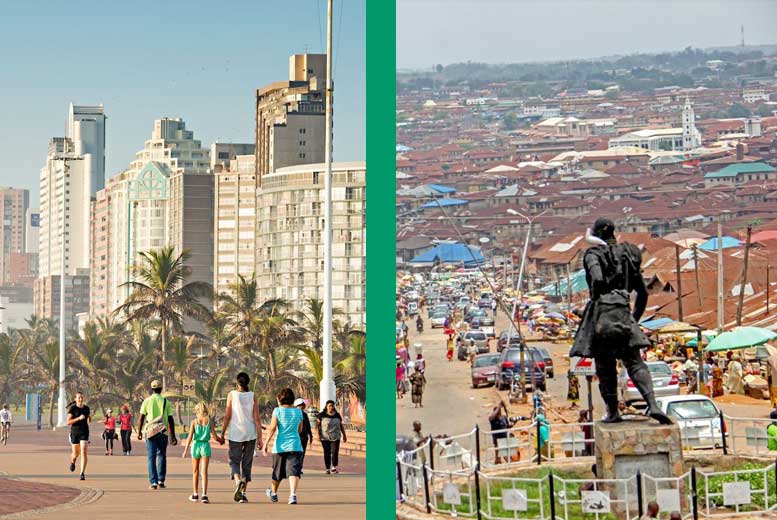 50 крупнейших по населению городов Африки
