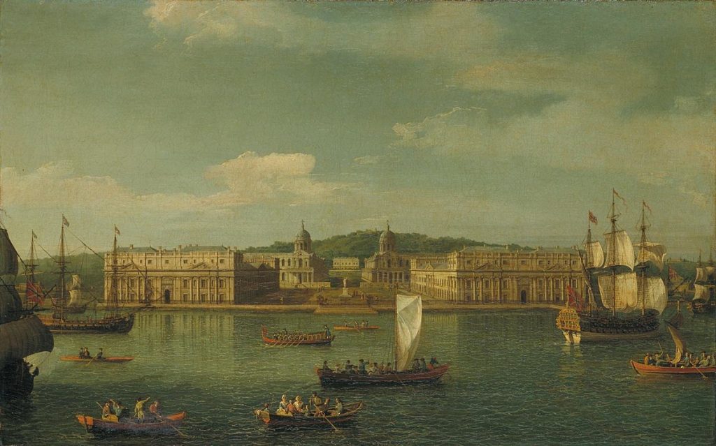 Каналетто, "Вид на Гринвич с реки", 1750-1752, Британская галерея Тейт