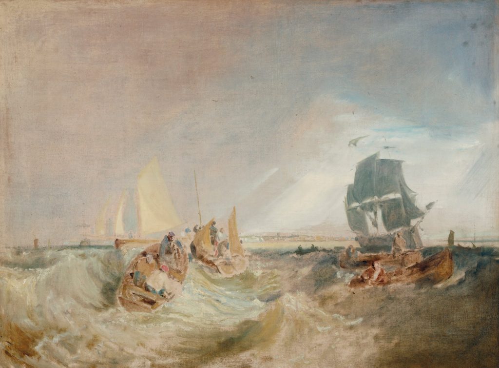 Уильям Тернер, "Судоходство в устье Темзы", 1806-1807, Британская галерея Тейт