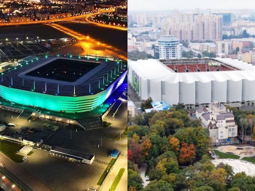 Города, с лучшими командами Чемпионата России по футболу