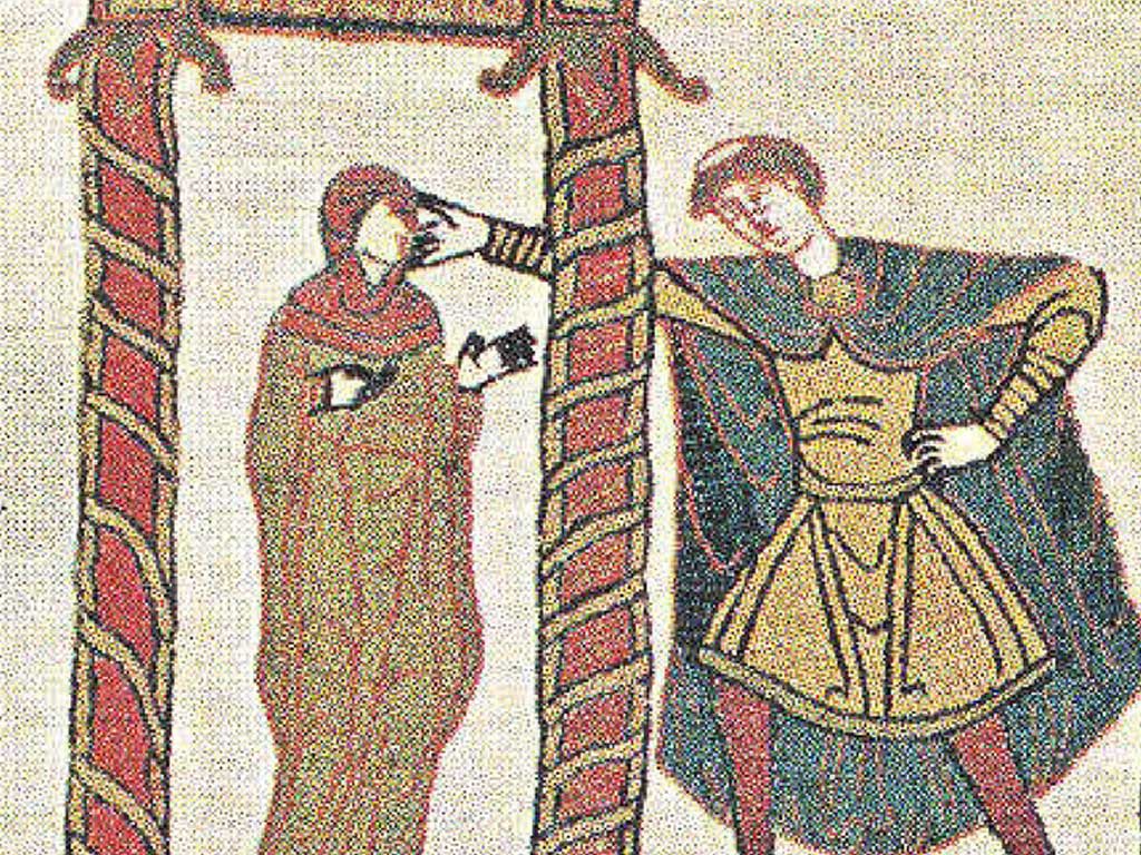 Средневековые головные уборы женщин, которые рассказывают историю трёх героинь гобелена из Байё