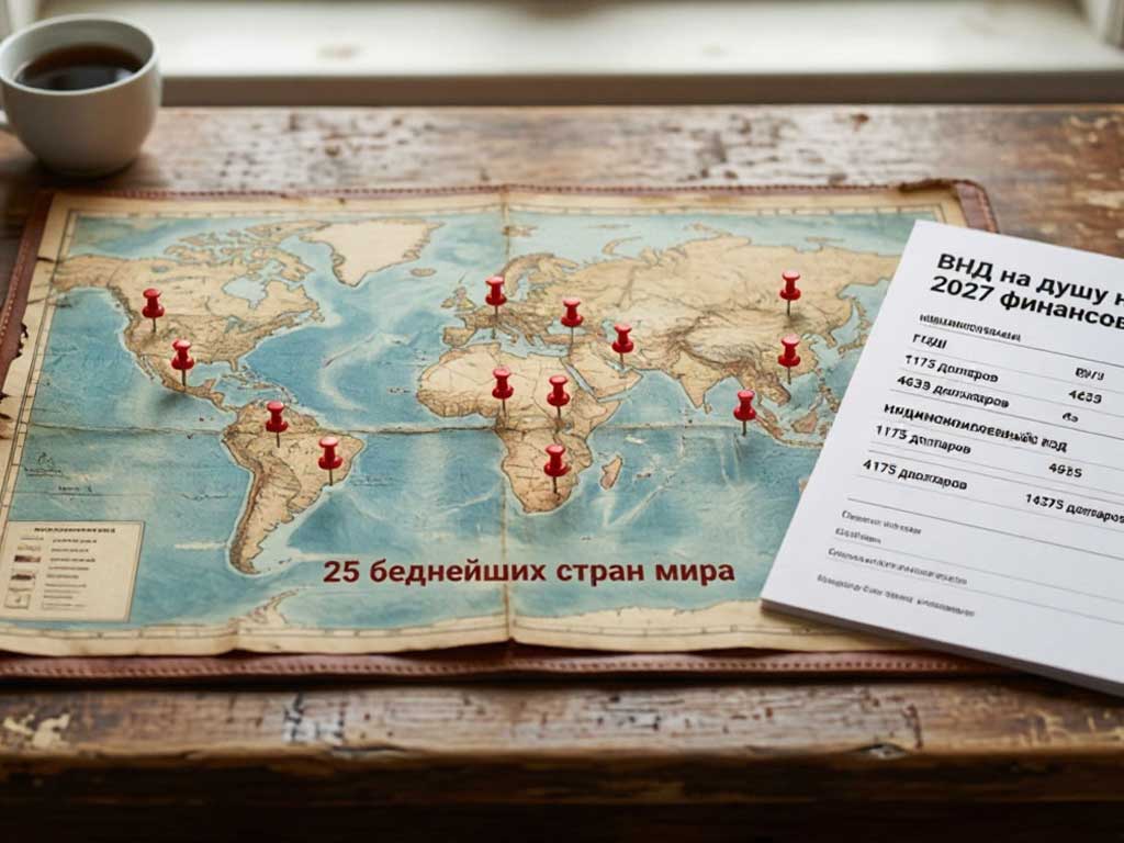 25 беднейших стран мира: рейтинг Всемирного банка 2026 года